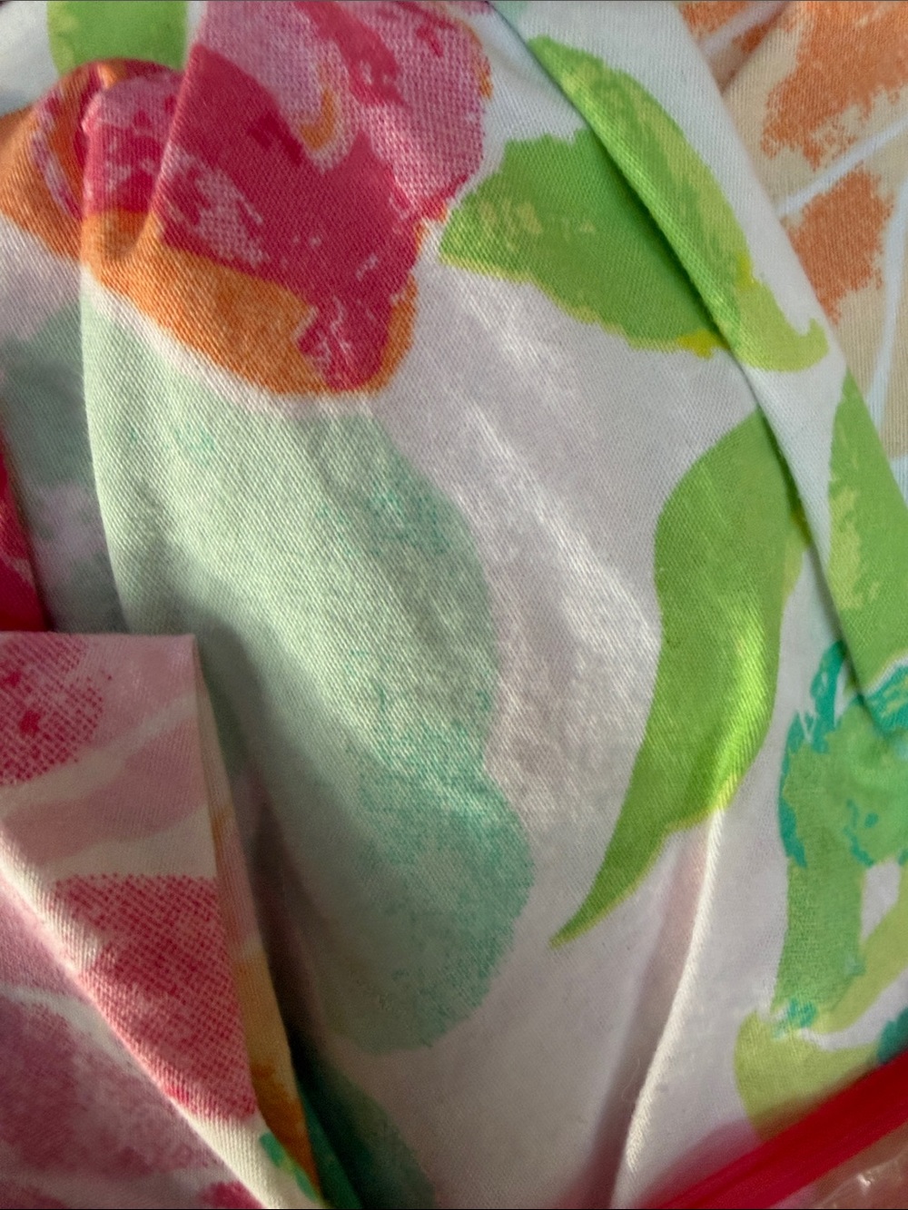 Floral Cotton King Duvet Cover - Multicolor the Company Store beautiful colors - Picture 3 of 4